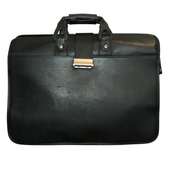 Hartmann Briefcase Classic Black Leather Executive Professional Document Bag 18" - Picture 14 of 14